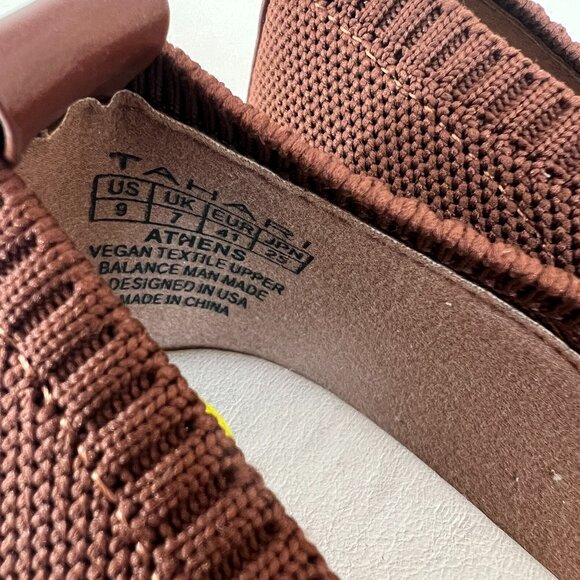 Tahari Athens Pointed Toe Bow Accent Flat Shoes - Brown - Size 6 - Picture 7 of 8